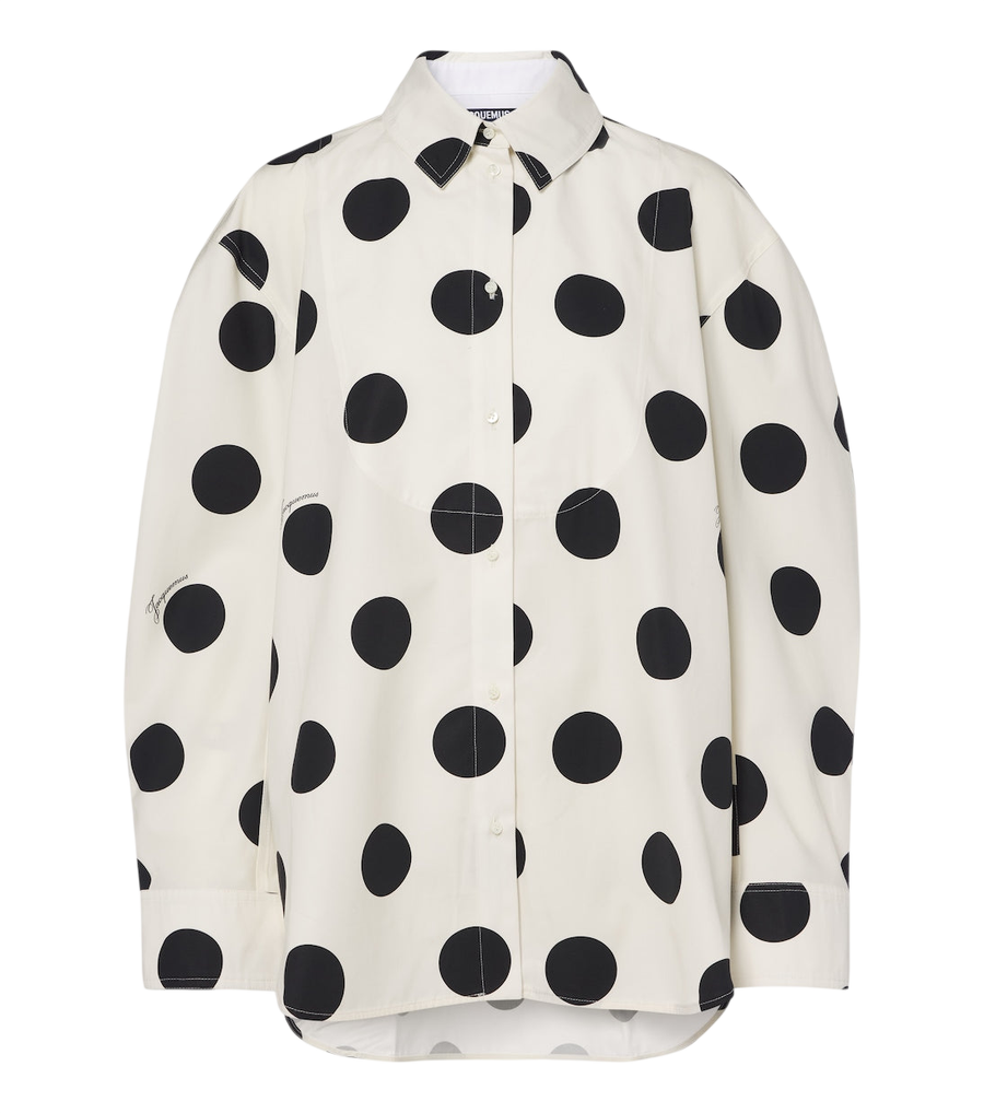 Jacquemus Citta polka-dot cotton shirt