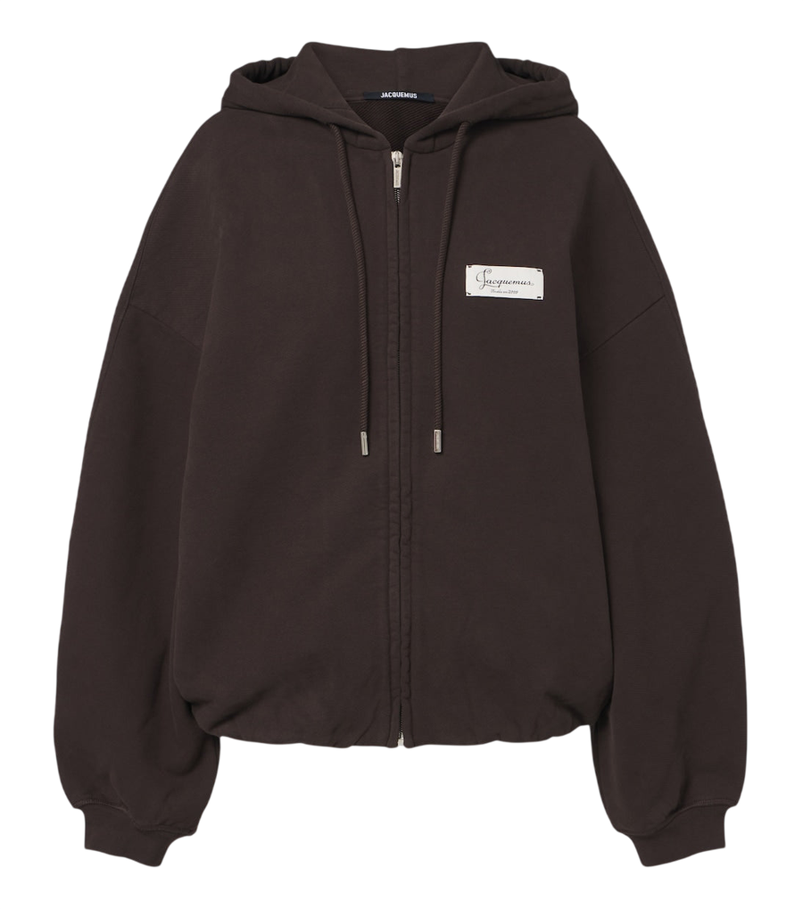Jacquemus Corso cotton fleece zip-up hoodie
