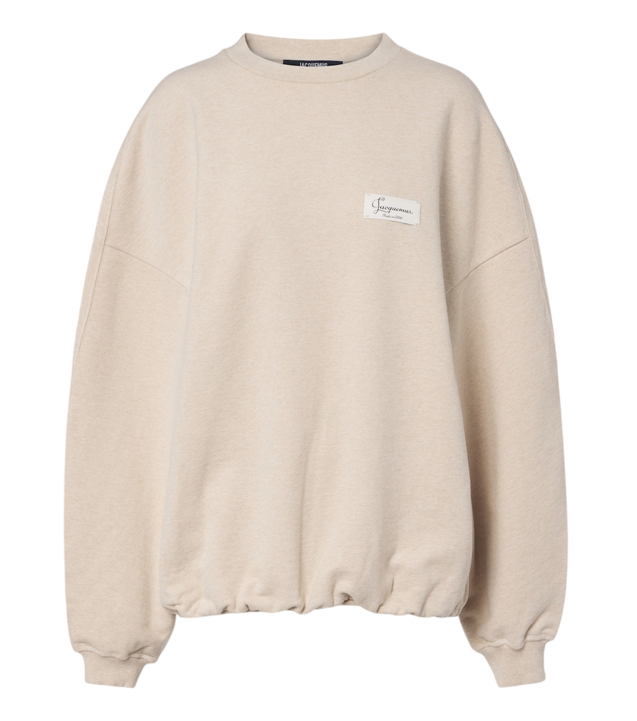 Sweat-shirt oversize en coton molletonné Jacquemus Corso