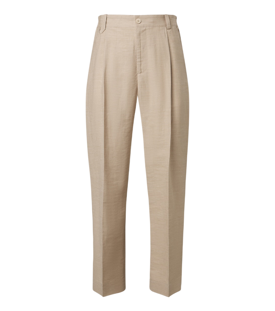 Jacquemus Croisière pleated linen-blend pants