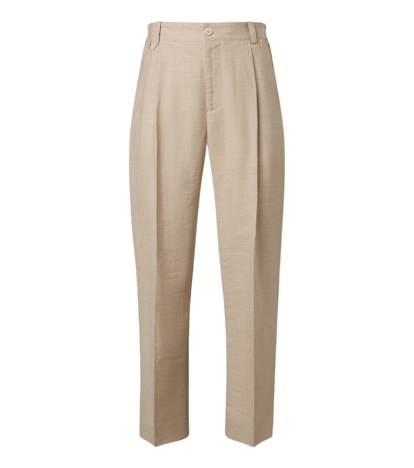 Jacquemus Croisière pleated linen-blend pants