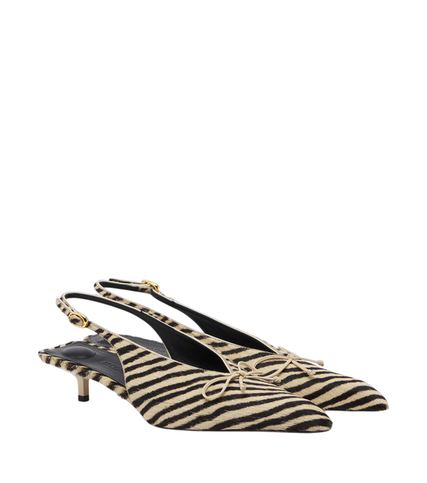 Escarpins slingback Jacquemus Cubisto en poulain