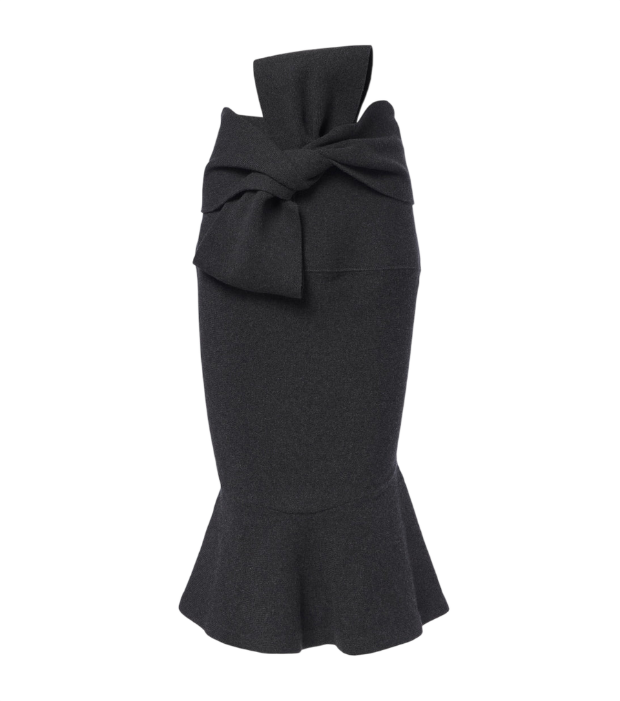 Jacquemus Fiocco wool and cashmere midi skirt