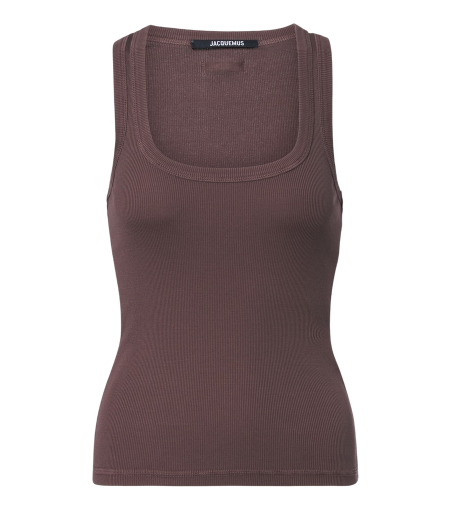 Jacquemus Grosgrain cotton jersey tank top