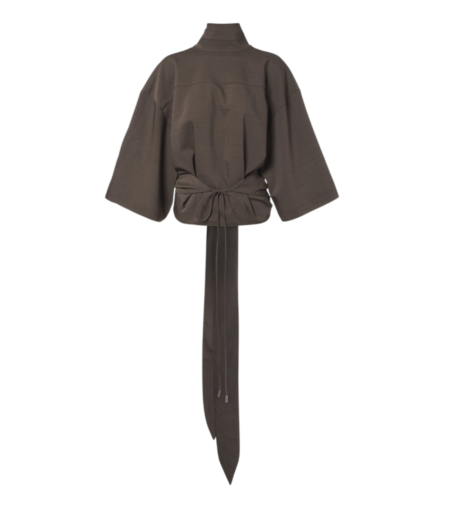 Jacquemus Havana tie-detail wool top