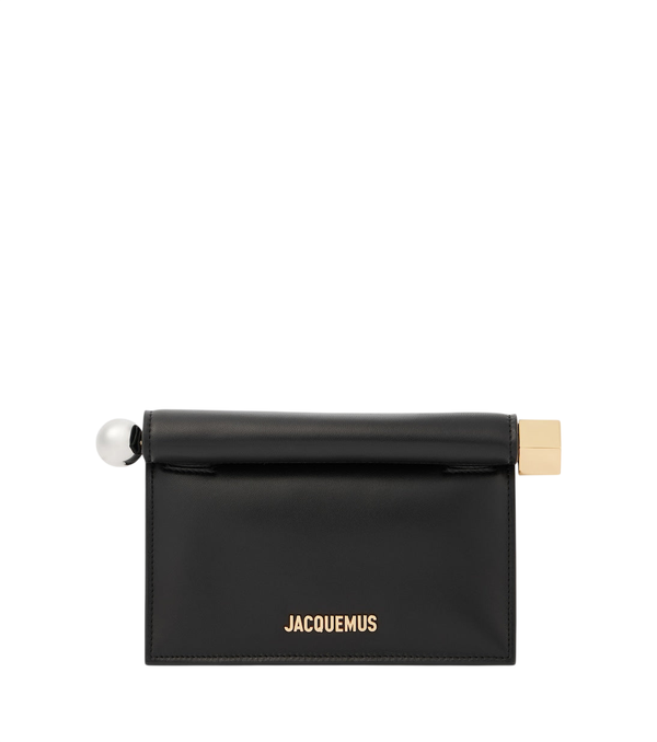 Jacquemus La Petite Pochette Rond Carré leather clutch
