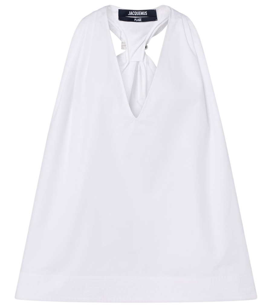 Jacquemus Norma cotton poplin top