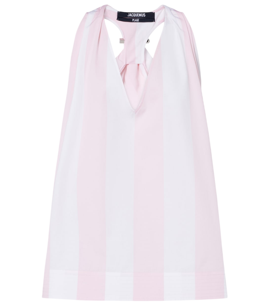Top de popelina de algodón a rayas Norma de Jacquemus