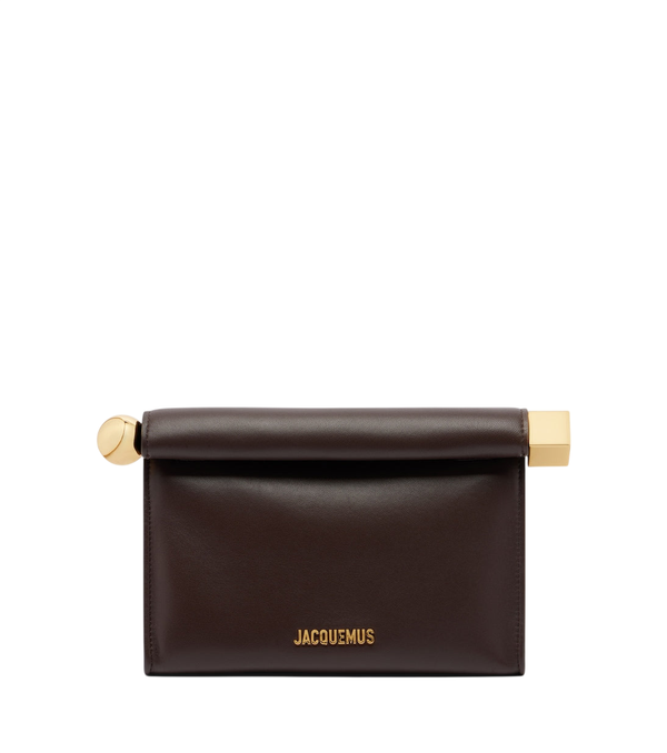 Jacquemus Pochette piccola in pelle Rond Carré