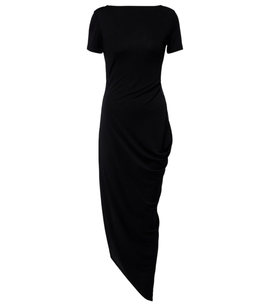 Jacquemus Abito midi Sole in jersey con aperture