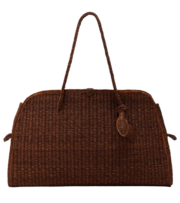 Jacquemus Turismo Large raffia bowling bag