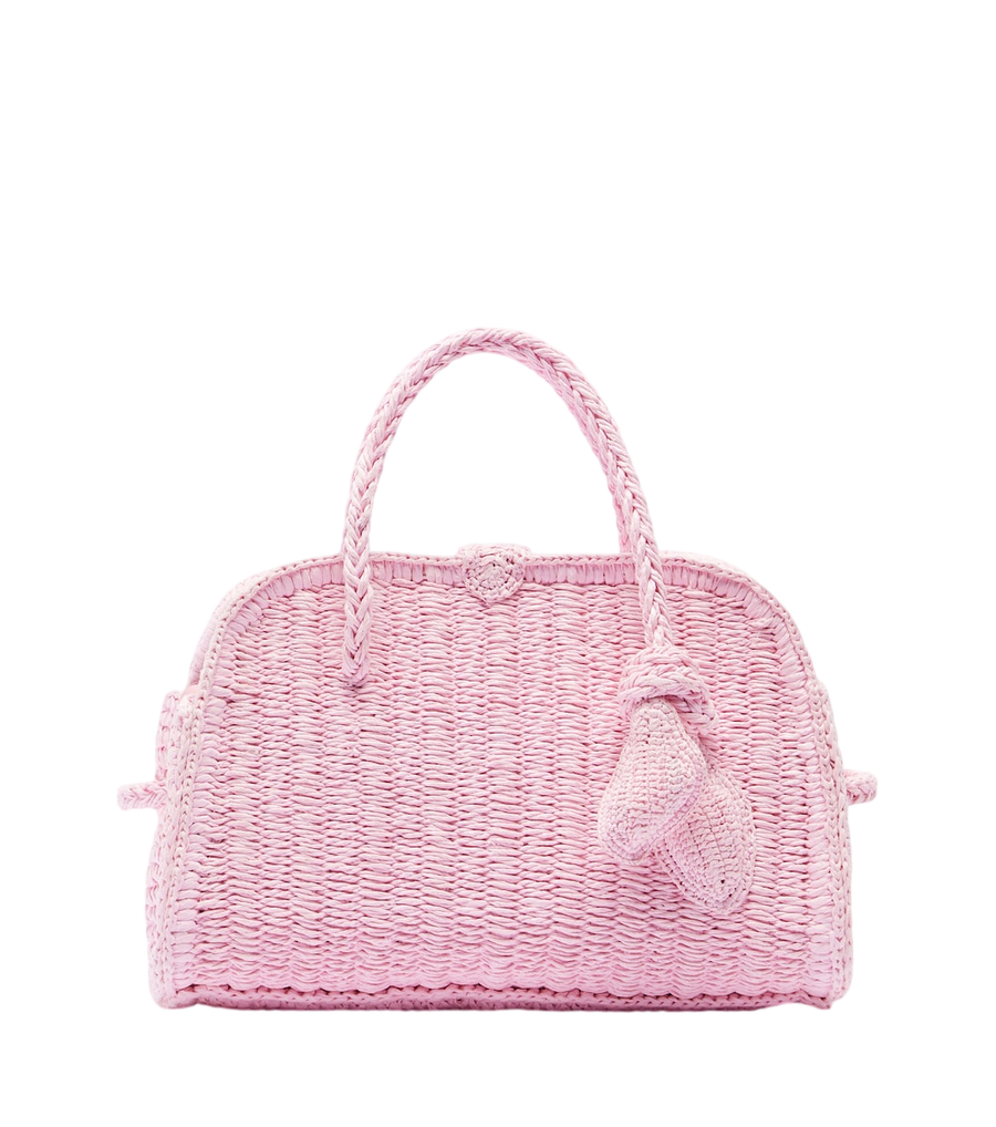 Bolso bowling pequeño efecto rafia Jacquemus Turismo