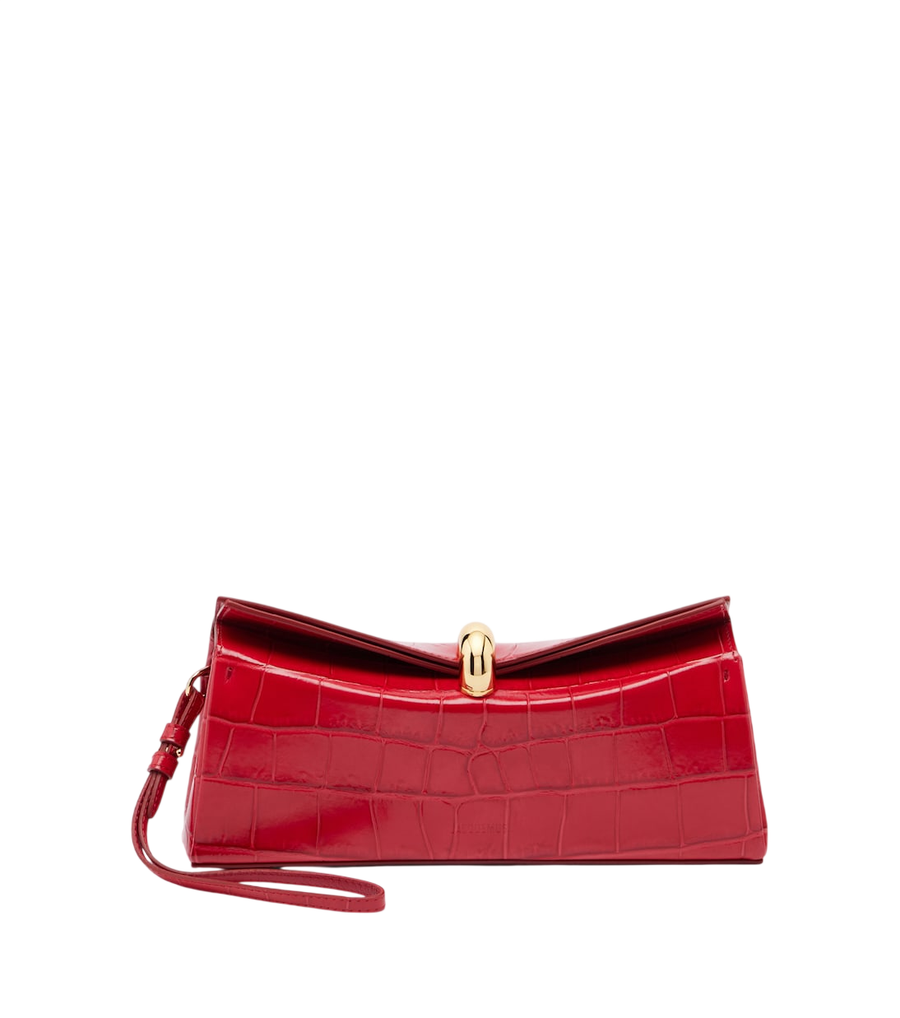 Bolso de mano Jacquemus Valérie de piel con efecto cocodrilo