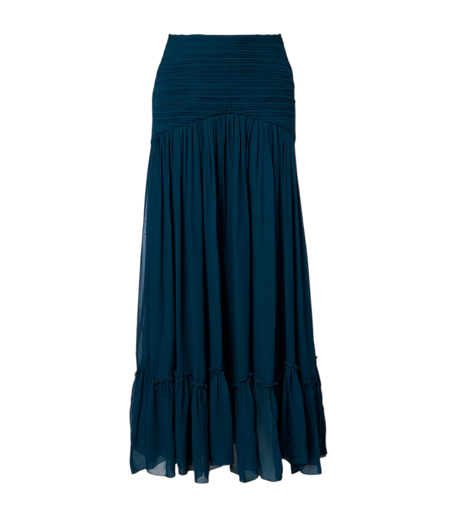 Jacques Wei Gonna lunga in chiffon plissettato