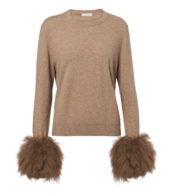 Jacques Wei Wool-trimmed cashmere sweater
