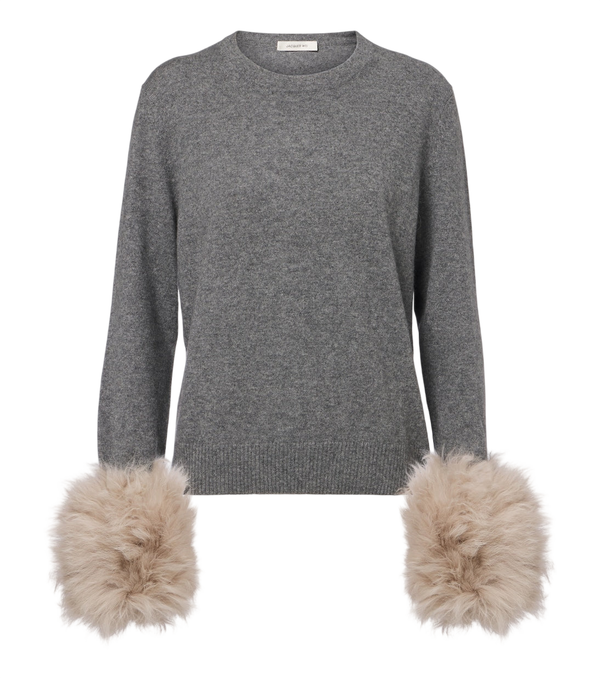 Jacques Wei Wool-trimmed cashmere sweater