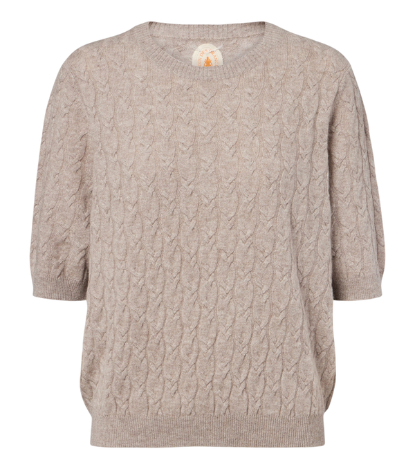 Jardin des Orangers Cable knit cashmere sweater