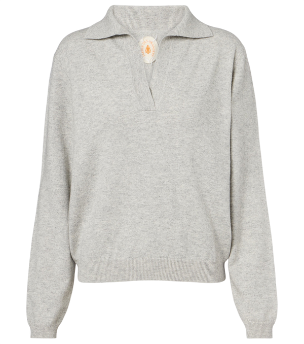 Jardin des Orangers Cotton and cashmere polo sweater