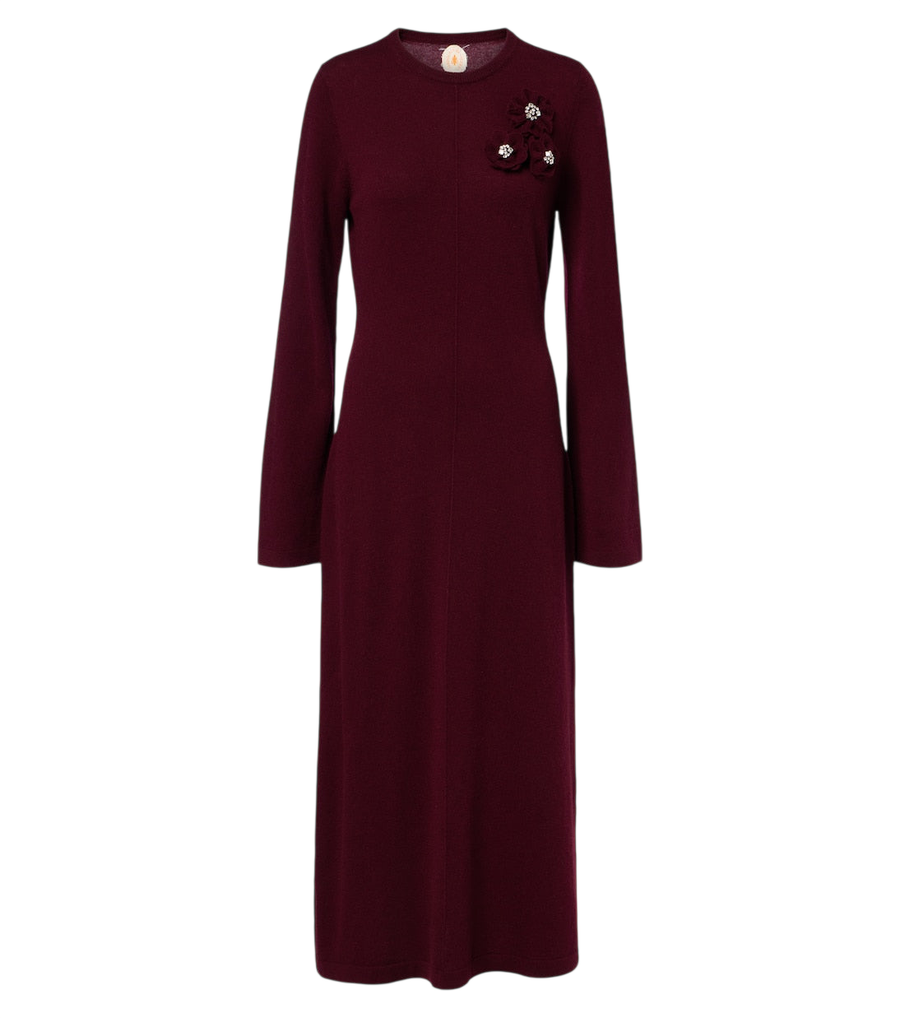 Jardin des Orangers Embellished wool and cashmere sweater dress