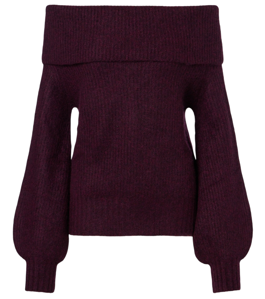 Jardin des Orangers Off-shoulder cashmere and silk sweater