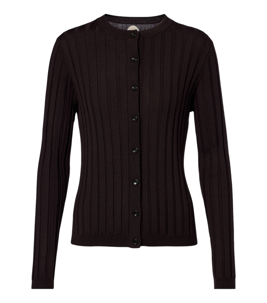 Jardin des Orangers Ribbed-knit virgin wool cardigan