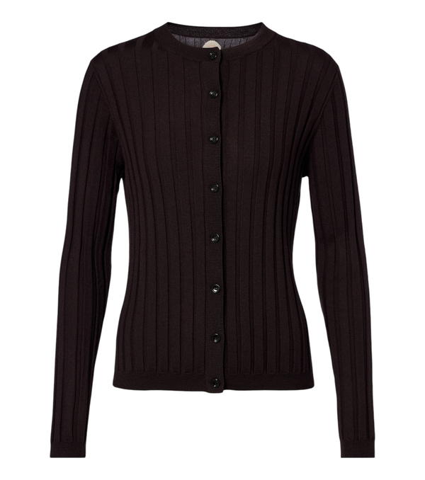 Jardin des Orangers Ribbed-knit virgin wool cardigan