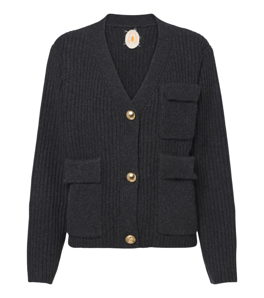 Jardin des Orangers Ribbed-knit wool and cashmere cardigan