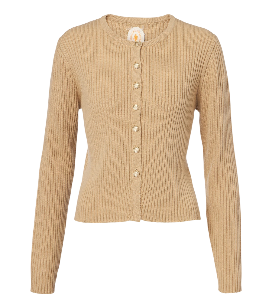 Jardin des Orangers Ribbed-knit wool and cashmere cardigan