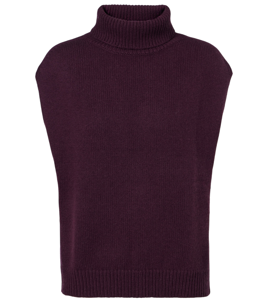 Jardin des Orangers Turtleneck wool and cashmere sweater vest