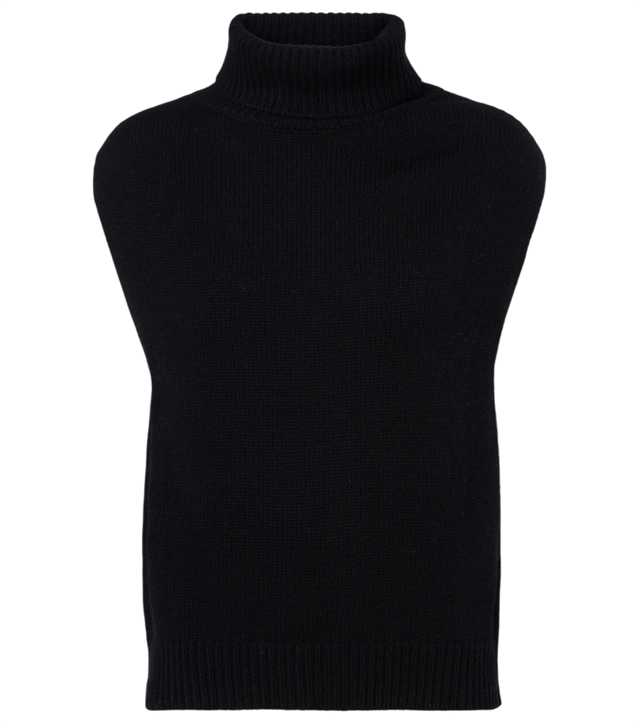 Jardin des Orangers Turtleneck wool and cashmere sweater vest