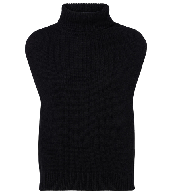 Jardin des Orangers Turtleneck wool and cashmere sweater vest