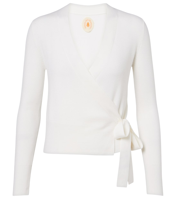 Jardin des Orangers Virgin wool wrap cardigan