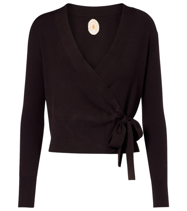 Jardin des Orangers Virgin wool wrap cardigan
