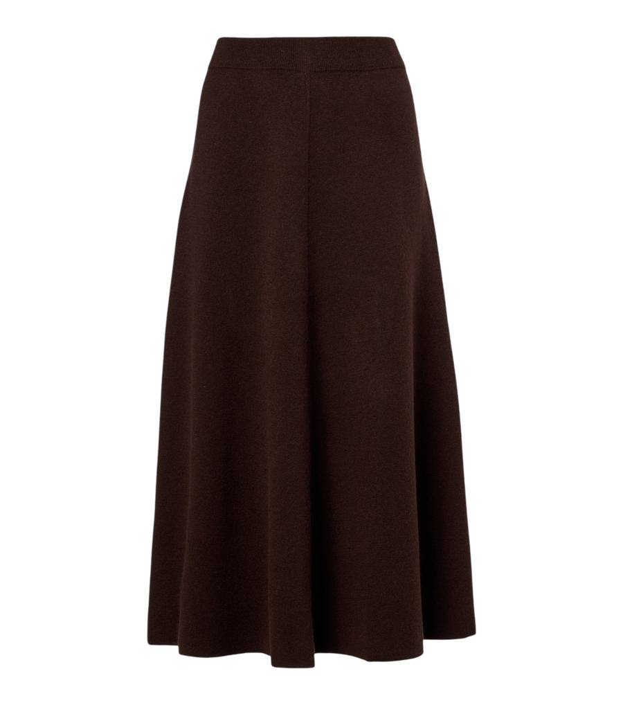 Jardin des Orangers Wool and cashmere midi skirt