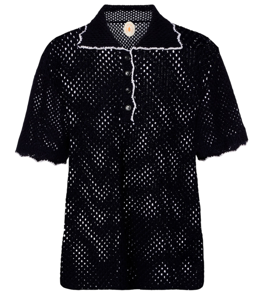 Jardin des Orangers Wool and cashmere polo sweater