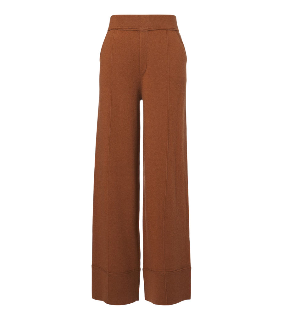 Jardin des Orangers Wool and cashmere wide-leg pants