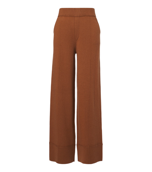 Jardin des Orangers Wool and cashmere wide-leg pants