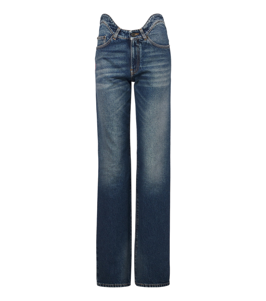 Jean Paul Gaultier Jeans dritti scoloriti