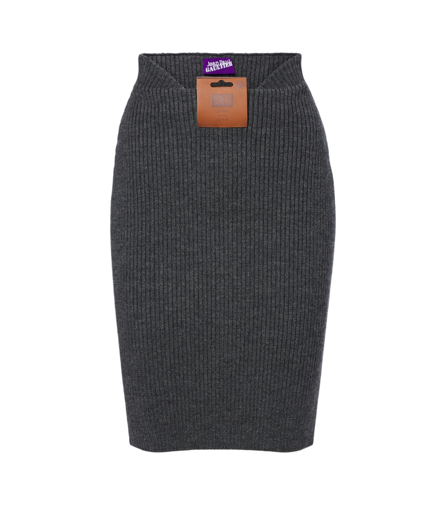 Jean Paul Gaultier Wool-blend pencil skirt