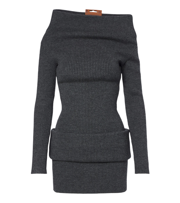 Jean Paul Gaultier Wool-blend sweater dress