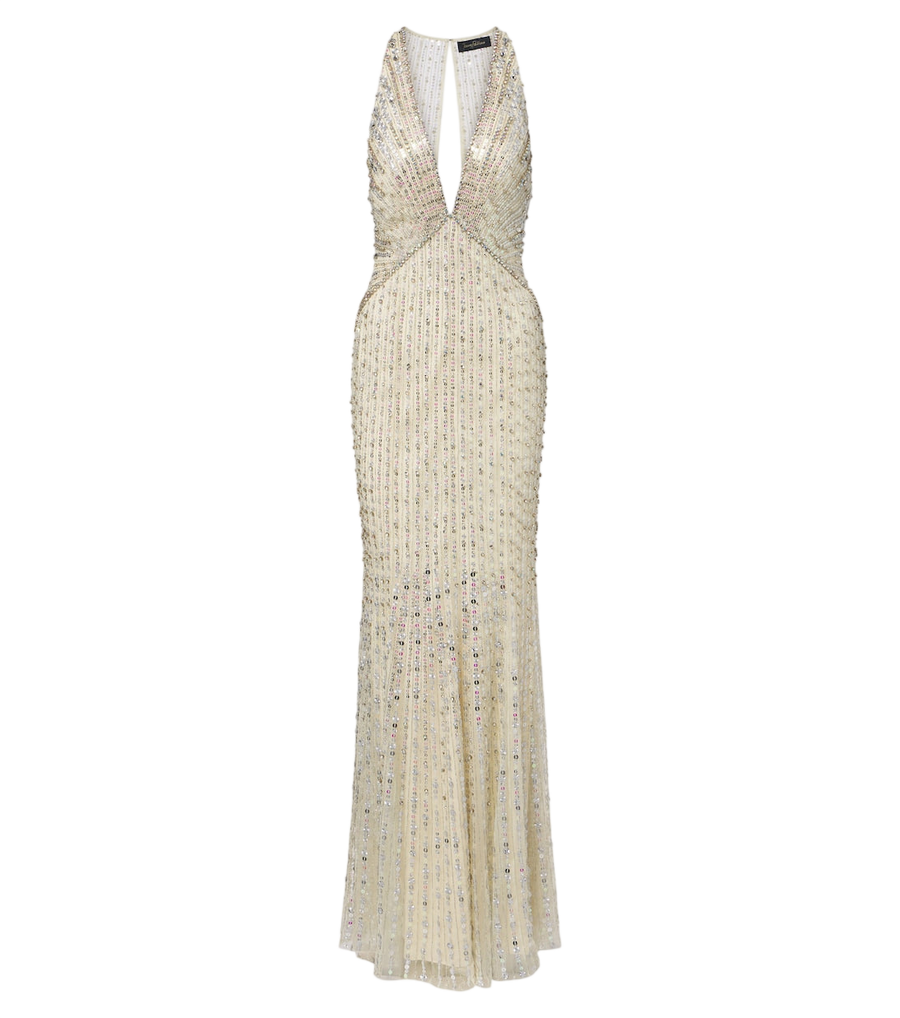 Jenny Packham Atlas embellished gown