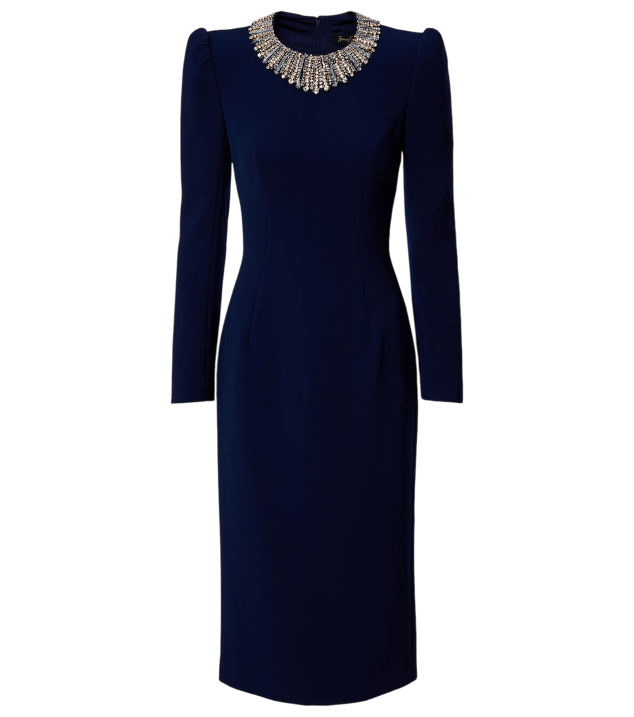 Jenny Packham Cora embellished midi dress