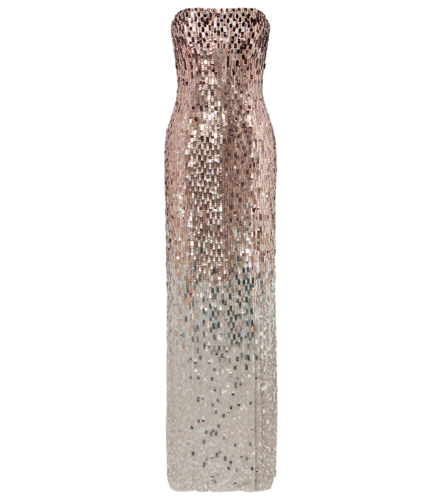 Robe bustier à sequins Lucille de Jenny Packham