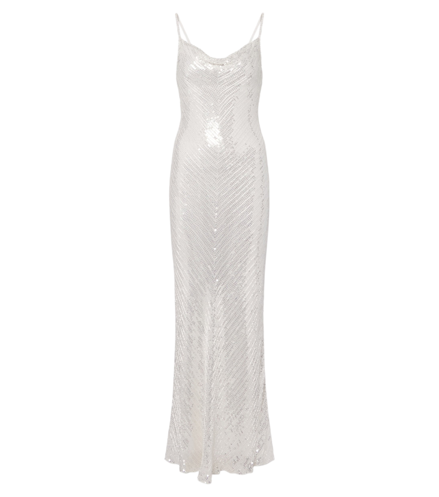 Jenny Packham Shangrila La sequined silk gown