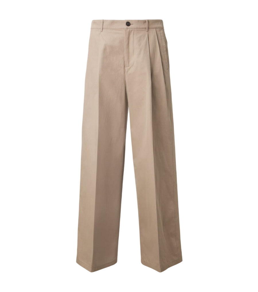 Jil Sander Cotton drill wide-leg pants