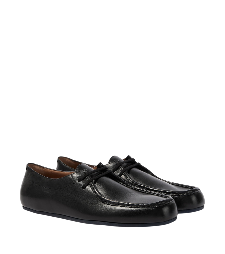 Jil Sander Hood leather lace-up shoes