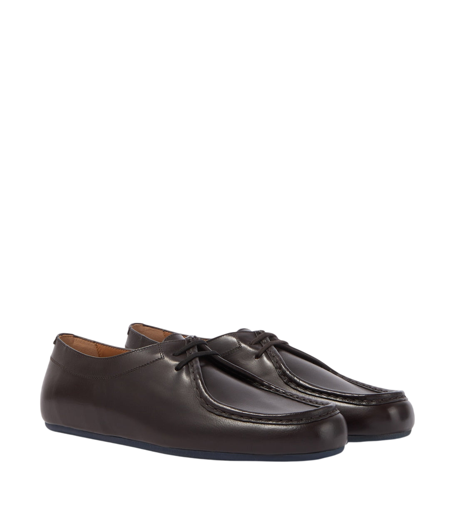 Jil Sander Hood leather lace-up shoes