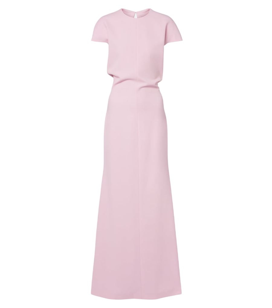 Jil Sander Open-back virgin wool gown