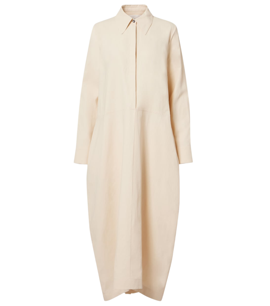 Jil Sander Oversized linen shirt dress