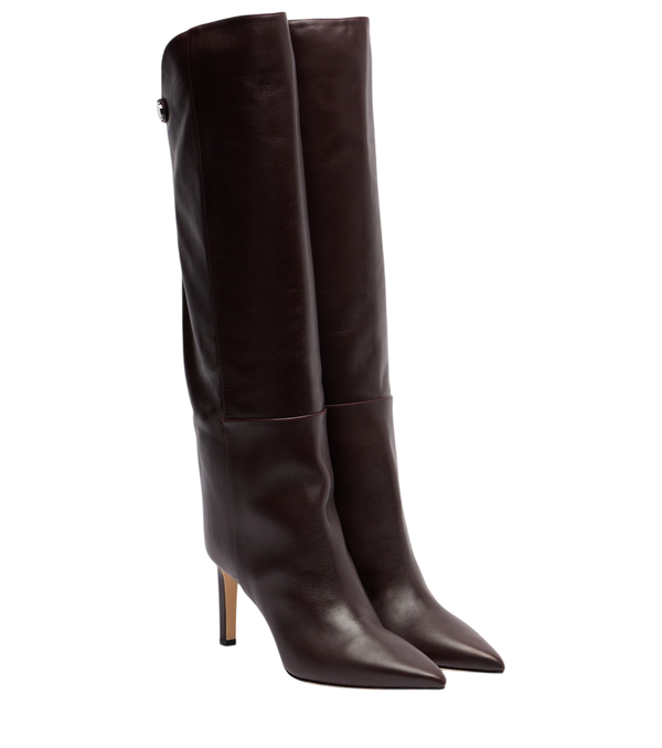 Jimmy Choo Alizze 85 leather knee-high boots
